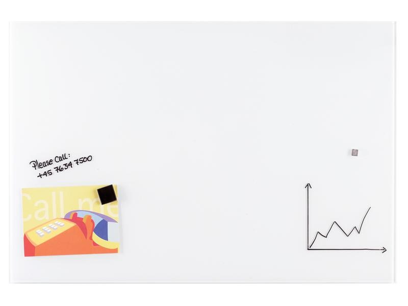 Franken Glassboard 90 cm x 120 cm, Weiss