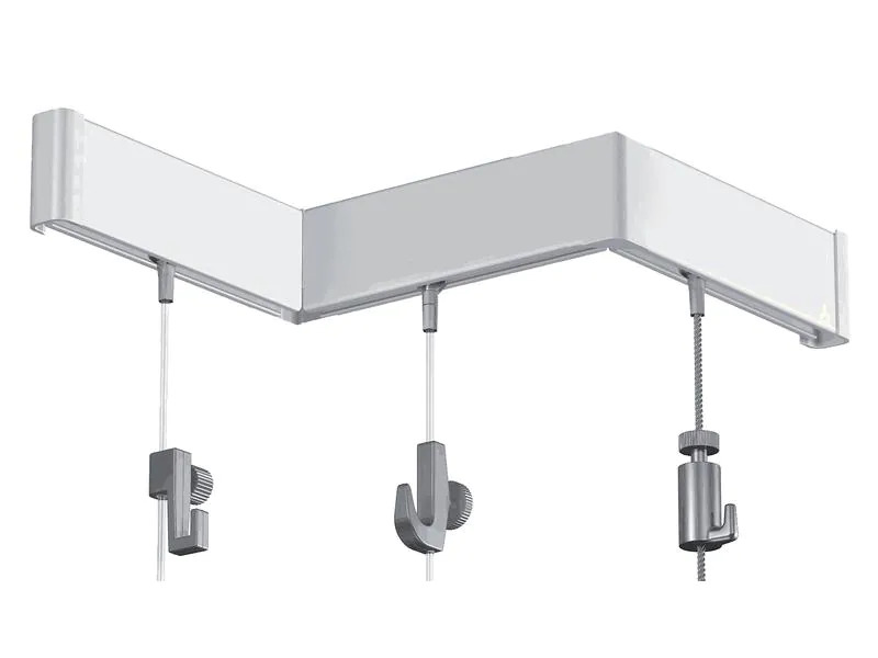 Franken Wandschiene 5 cm x 200 cm, Weiss