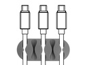 Delock Kabelhalter 5 mm, 2x3 Stück, weiss, grau, 5 Durchführungen