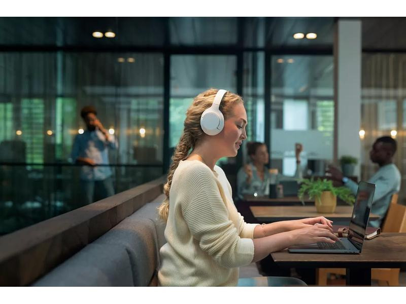 Philips Wireless Over-Ear-Kopfhörer TAH8506BK Weiss