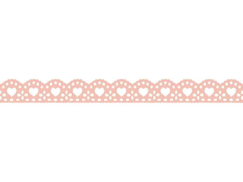 Folia Washi Tape Spitzenbordüre, 4 Stück