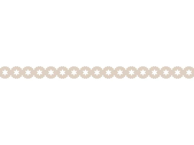 Folia Washi Tape Spitzenbordüre, 4 Stück