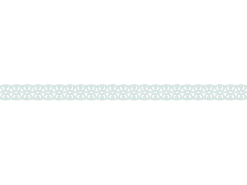 Folia Washi Tape Spitzenbordüre, 4 Stück