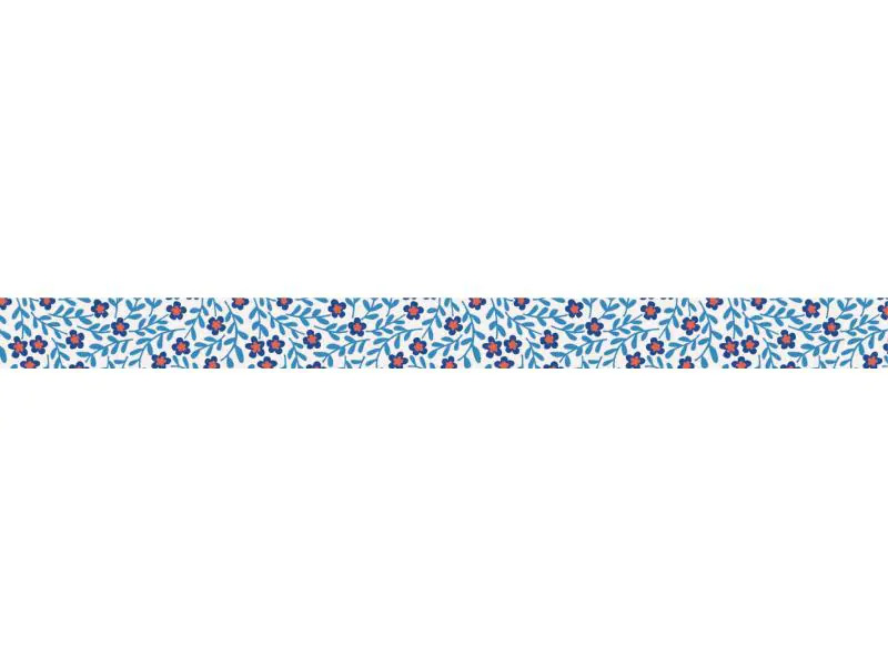Heyda Washi Tape Blumen mini Blau
