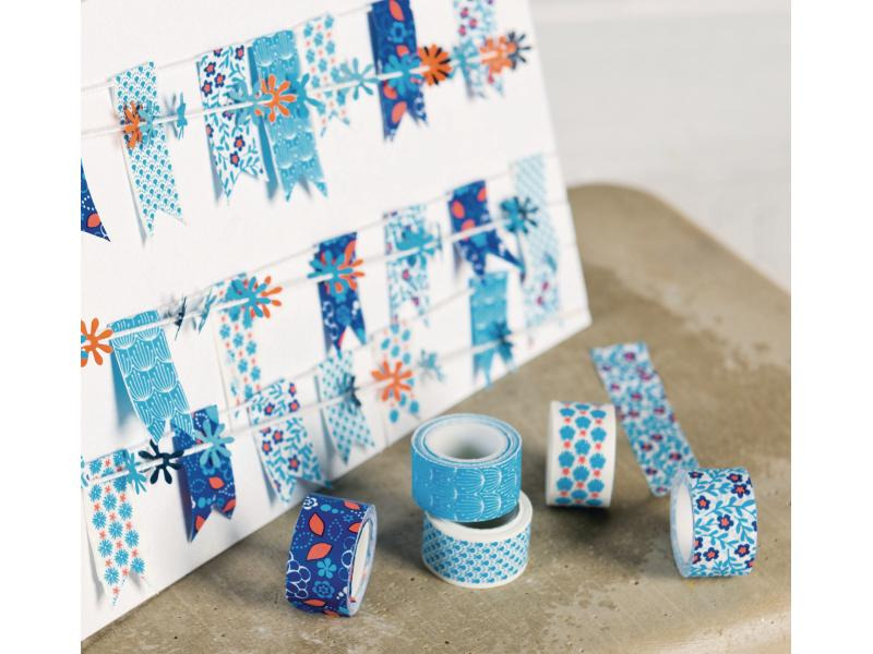 Heyda Washi Tape Blumen mini Grün