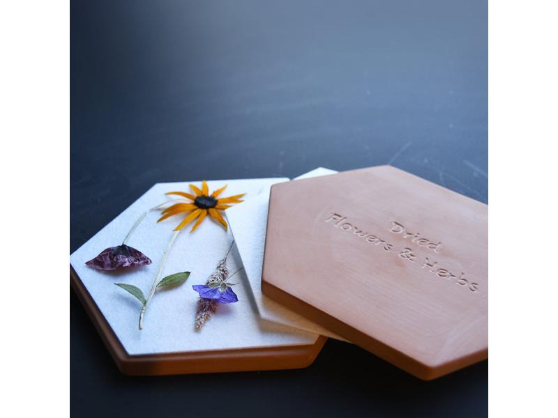 Esschert Design Blumen-und Kräuterpresse Mikrowelle 7-teilig