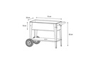 Herstera Hochbeet Urban Garden Trolley Kids 75x35x65 cm, Vierfarbig