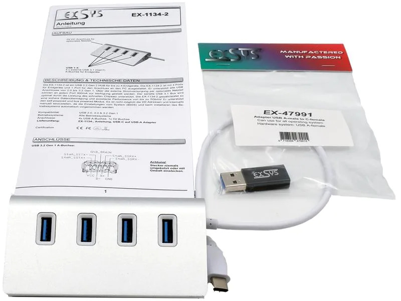 Exsys USB-Hub EX-1134-2