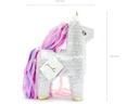 Partydeco Pinata Einhorn, 24.5 x 34 x 9 cm, Pink/Weiss, 1 Stück