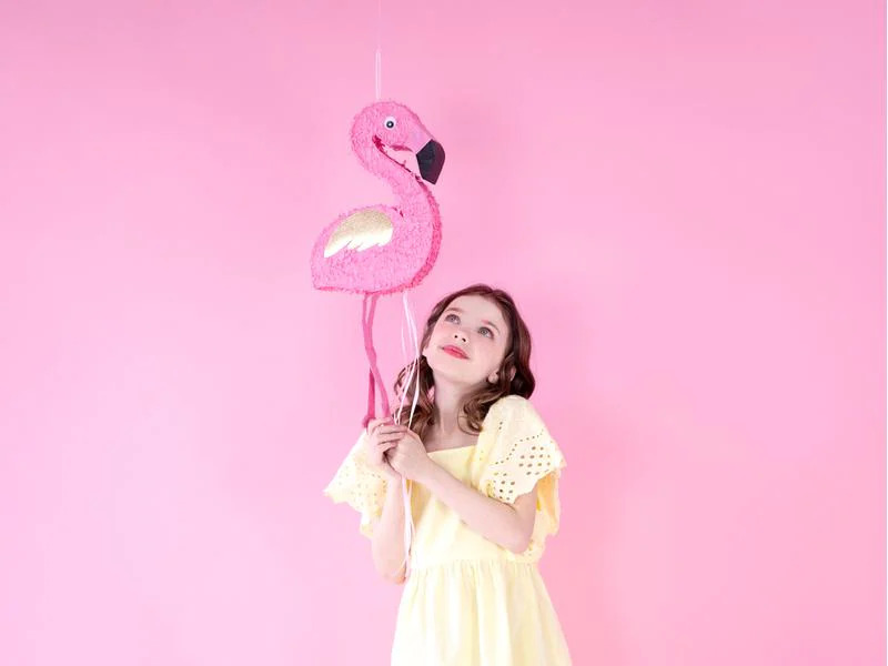 Partydeco Pinata Flamingo, 25 x 55 x 8 cm, Pink, 1 Stück
