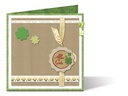 URSUS Washi Tape Kleeblatt, Gold; Weiss