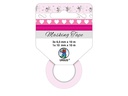 URSUS Washi Tape Liebe 4 Stück, Pink/Weiss