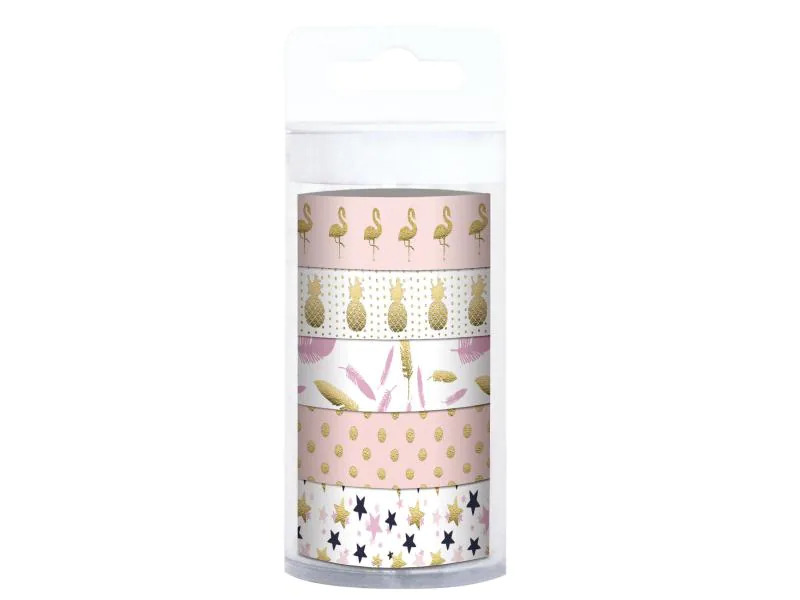 URSUS Washi Tape Tropic Gold/Rosa