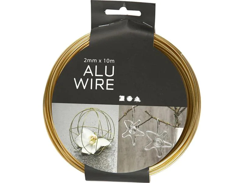 Creativ Company Aluminiumdraht 10 m Gold