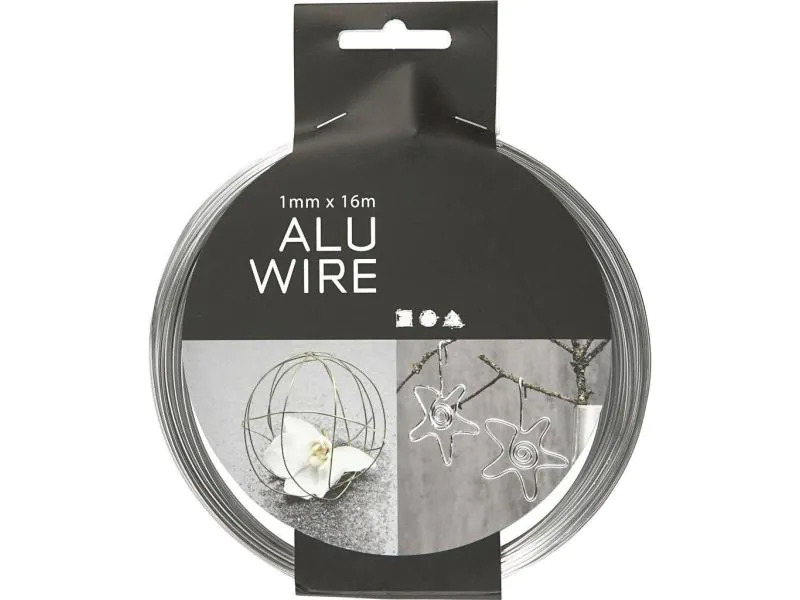 Creativ Company Aluminiumdraht 16 m Silber