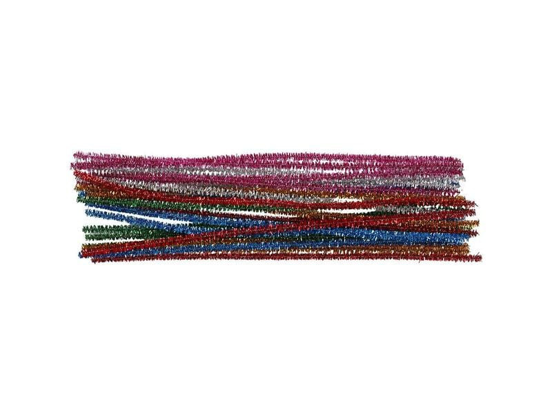 Creativ Company Chenilledraht Glitter Standardfarben 24 Stück