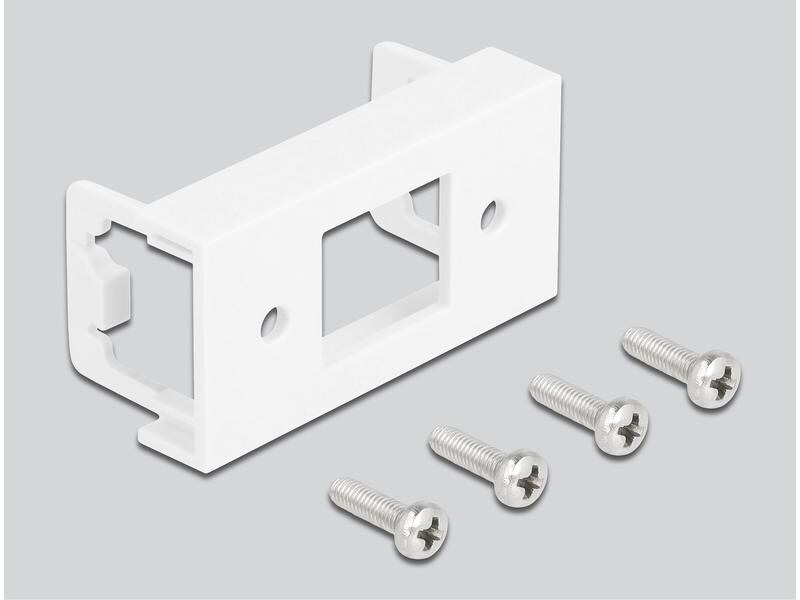 Delock Patchkabel für Easy 45 Modul Cat 6A, S/FTP, 0.25 m, Schwarz