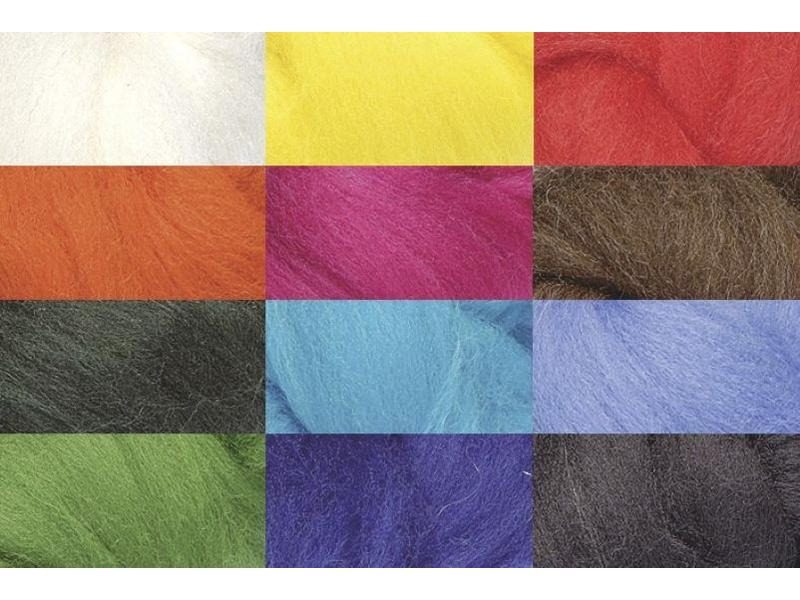 Heyda Filzwolle Mix 100 g, Mehrfarbig