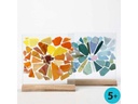 Creativ Company Glasplatte 10 Sets mit Holzständer