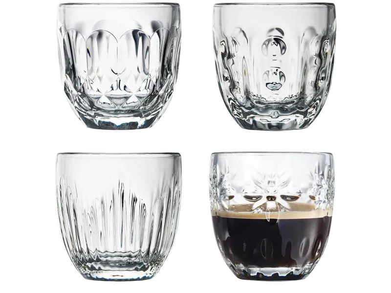 La Rochère Espresso Becher Troquet 100 ml, 100 Stück, Transparent