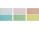 Folia Glitzerkarton Pastell 17.4 x 24.5 cm, 300 g/m², 6 Blatt