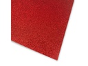 URSUS Glitzerkarton A4, 300 gm2, 10 Blatt, Rot