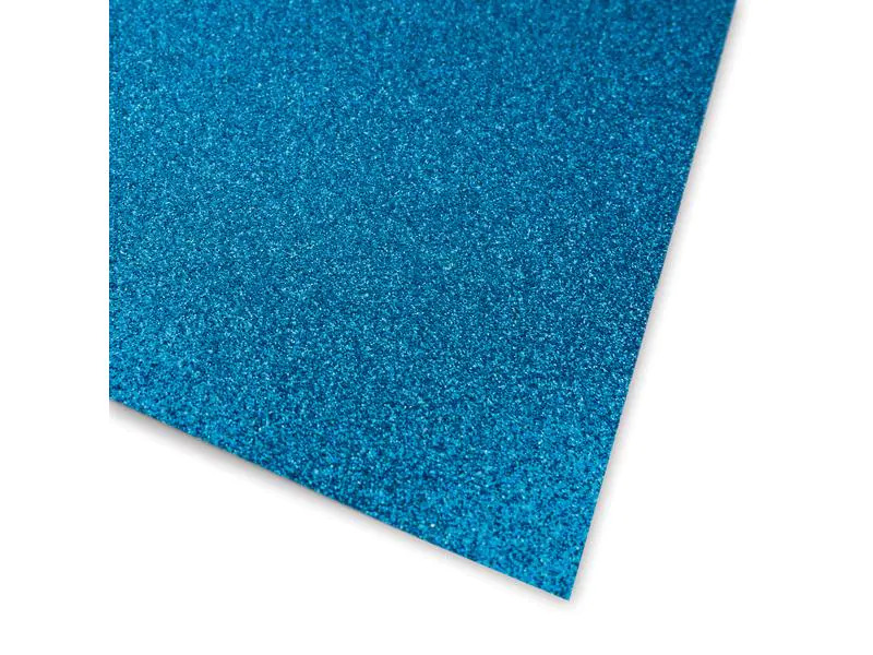 URSUS Glitzerkarton A4, 300 gm2, 10 Blatt, Türkis