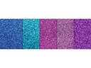 URSUS Glitzerkarton Glamour A4, 330 g/m², 5 Blatt, Mehrfarbig