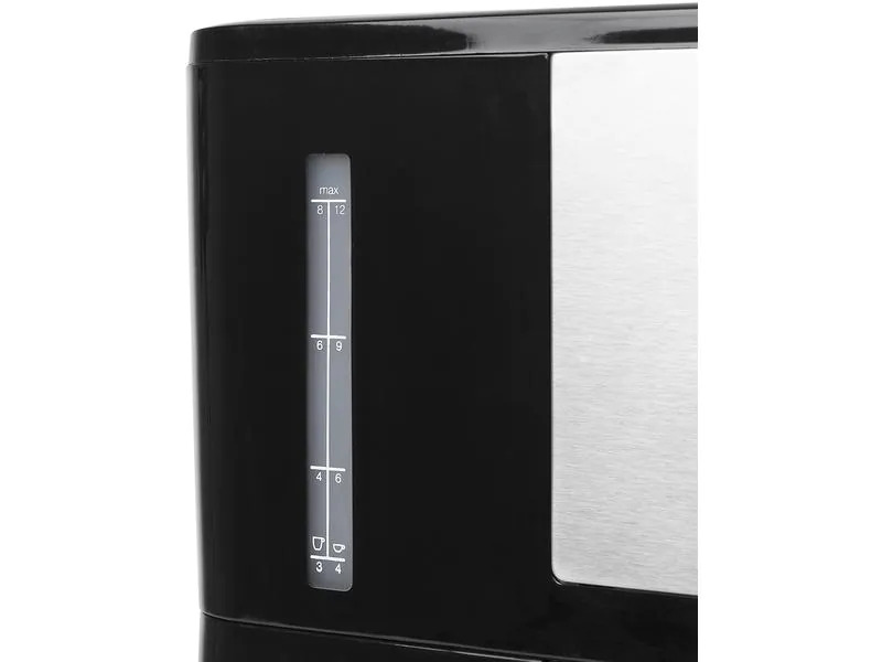 Princess Filterkaffeemaschine Compact 12 Schwarz/Silber