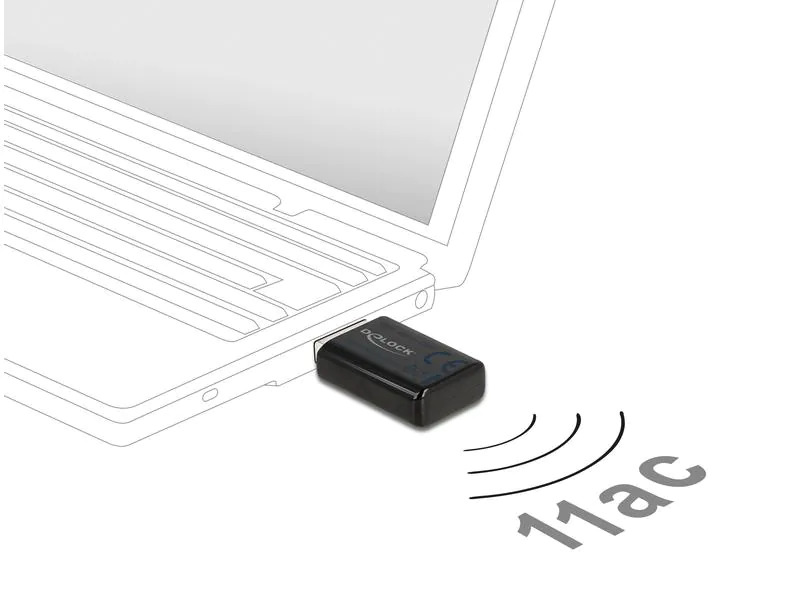 Delock WLAN-AC USB-Adapter 12550 mit WLAN