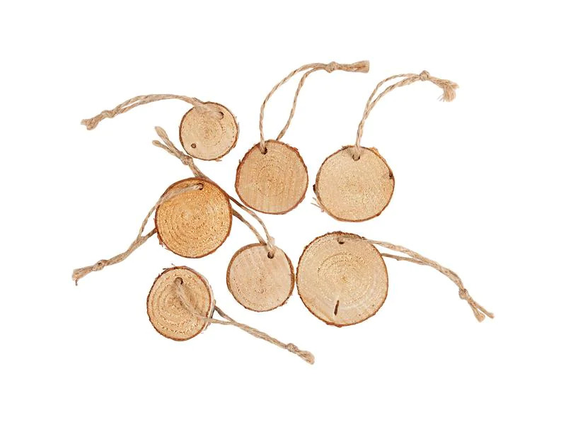Creativ Company Holzartikel 3.5 - 4.5 x 0.7 cm 7 Stück