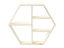 Creativ Company Holzartikel Holzregal Regal, 6-eck