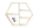 Creativ Company Holzartikel Holzregal Regal, 6-eck