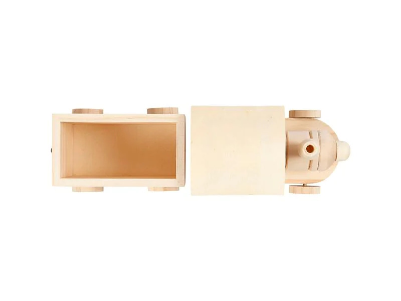 Creativ Company Holzartikel Holzzug mit Anhänger 2 Stück