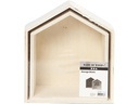 Creativ Company Holzartikel Kiste, Hausform, 2 Stück