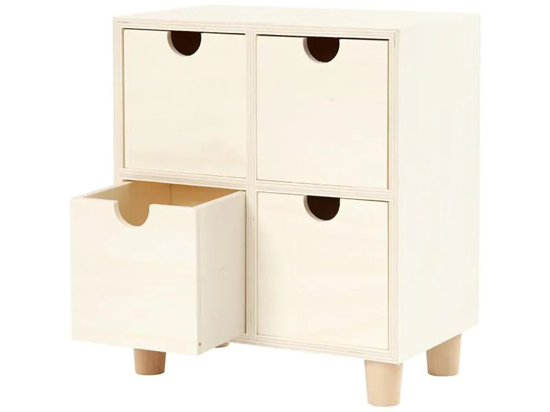 Creativ Company Holzartikel Mini 23 x 20 x 11.5 cm Mini-Kommode