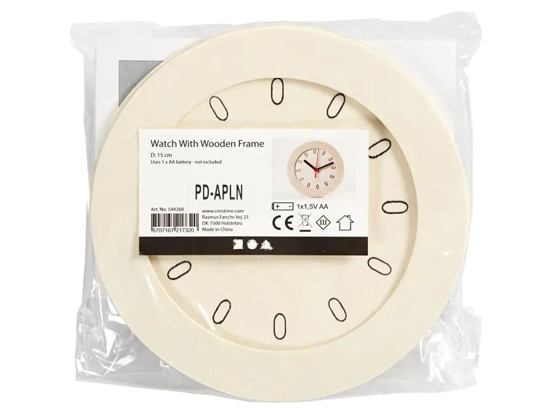 Creativ Company Holzartikel Uhr