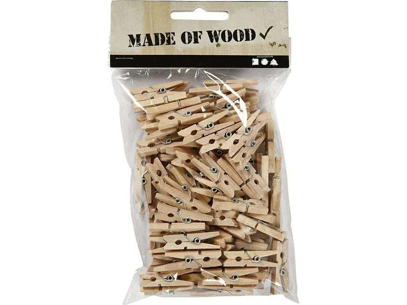 Creativ Company Holzartikel Wäscheklammer 100 Stück