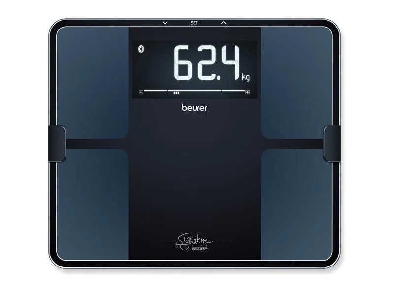 Beurer Körperanalysewaage BF 915 Signature Line, Blau; Schwarz
