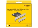 Delock PCI-Express-Karte 90074 2x USB Typ-C