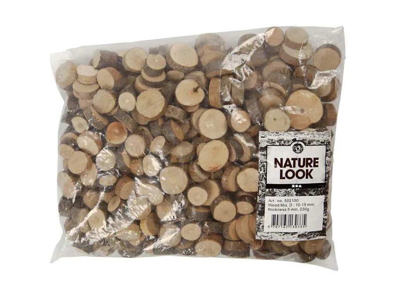 Creativ Company Holzkleinteile Ø 1-1.5 cm