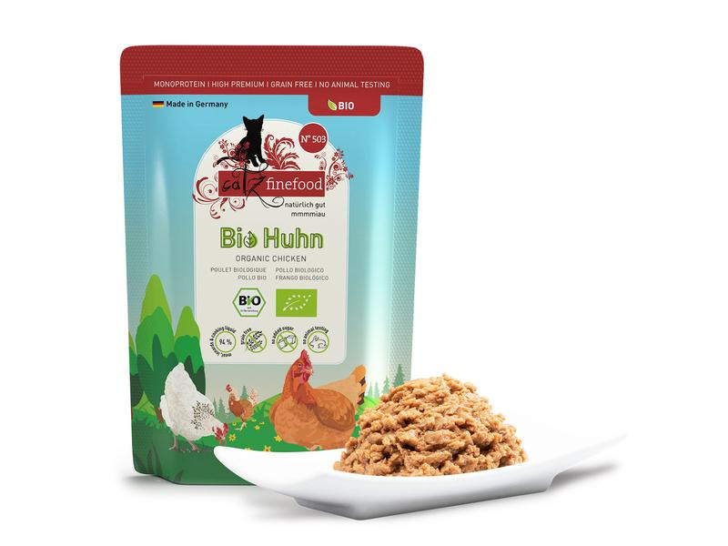 catz finefood Nassfutter Bio No.503 Huhn, 85 g