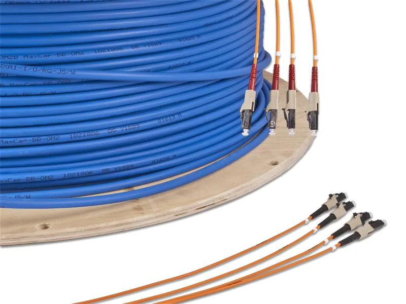 Lightwin LWL-Verlegekabel 8xLC-LC, MM, OM4, 10m