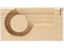 I AM CREATIVE Holzartikel Klebeabroller 14.3 x 7.4 x 4.3 cm