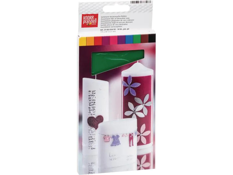 Knorr Prandell Verzierwachs Basic 3 175 x 80 x 0.5 mm Mehrfarbig