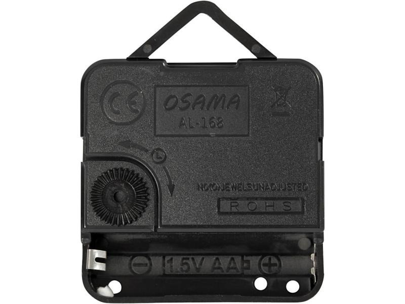 Creativ Company Uhrwerk Schwarz, max. Plattenstärke: 6 mm