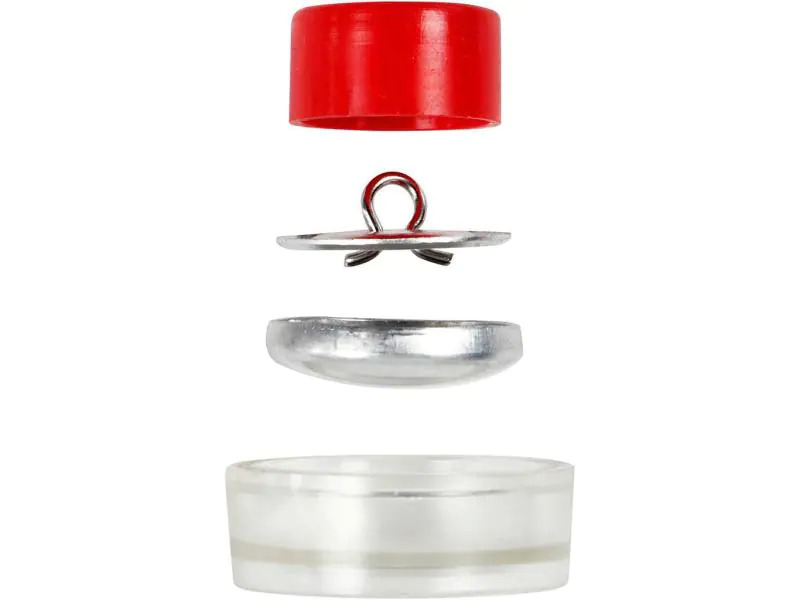 Creativ Company Knöpfe DIY Ø 22 mm 12 Stück, Silber