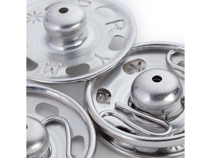 Prym Druckknöpfe Ø 15 mm, Silber, 6 Stück