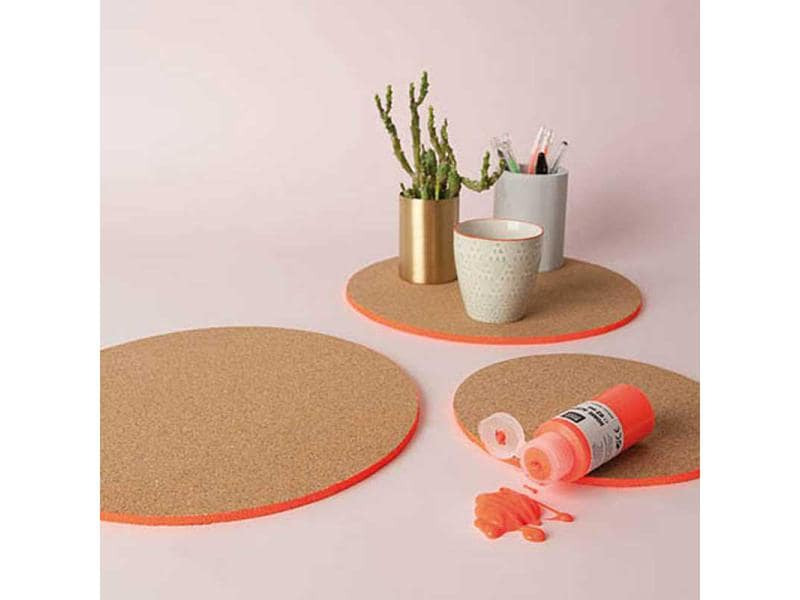 Rico Design Korkplatten 30 cm rund, 2 Stück