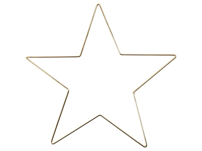 Creativ Company Metallstern Stern Ø 30 cm, Gold